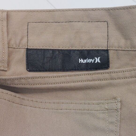 Hurley Nike Dri-Fit Men's 38x30 84 Slim Fit Pants Tan Twill Breathable Stretch - Picture 11 of 14